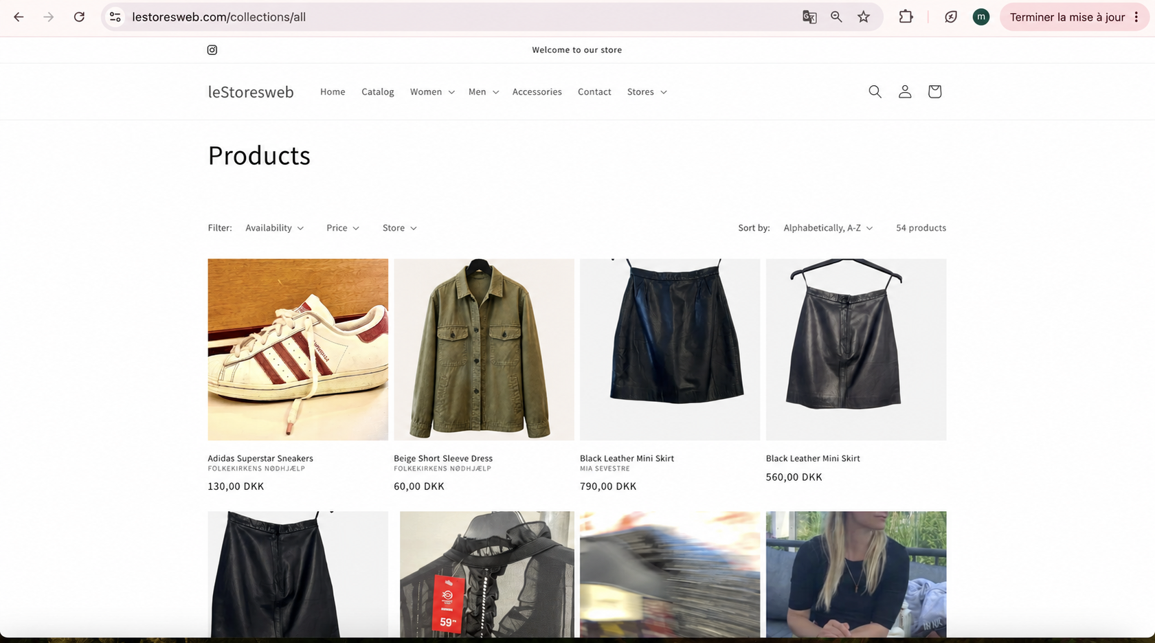 A real Le-Stores webshop: Pieces