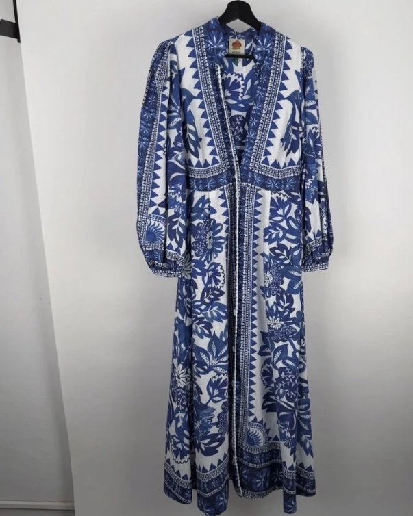 The dress being photographed